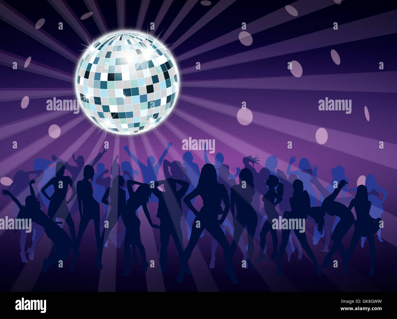 Disco Dance Stock Photo