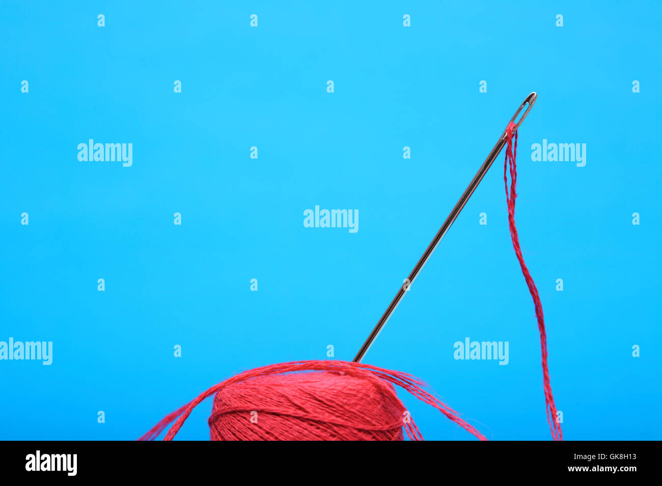 Needle And Thread Stock Photo - Alamy