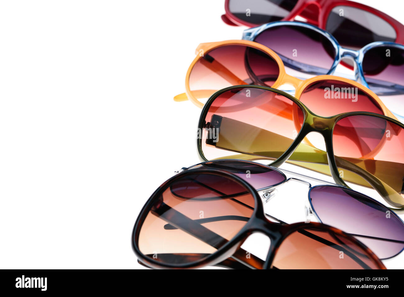 closeup spectacles glasses Stock Photo