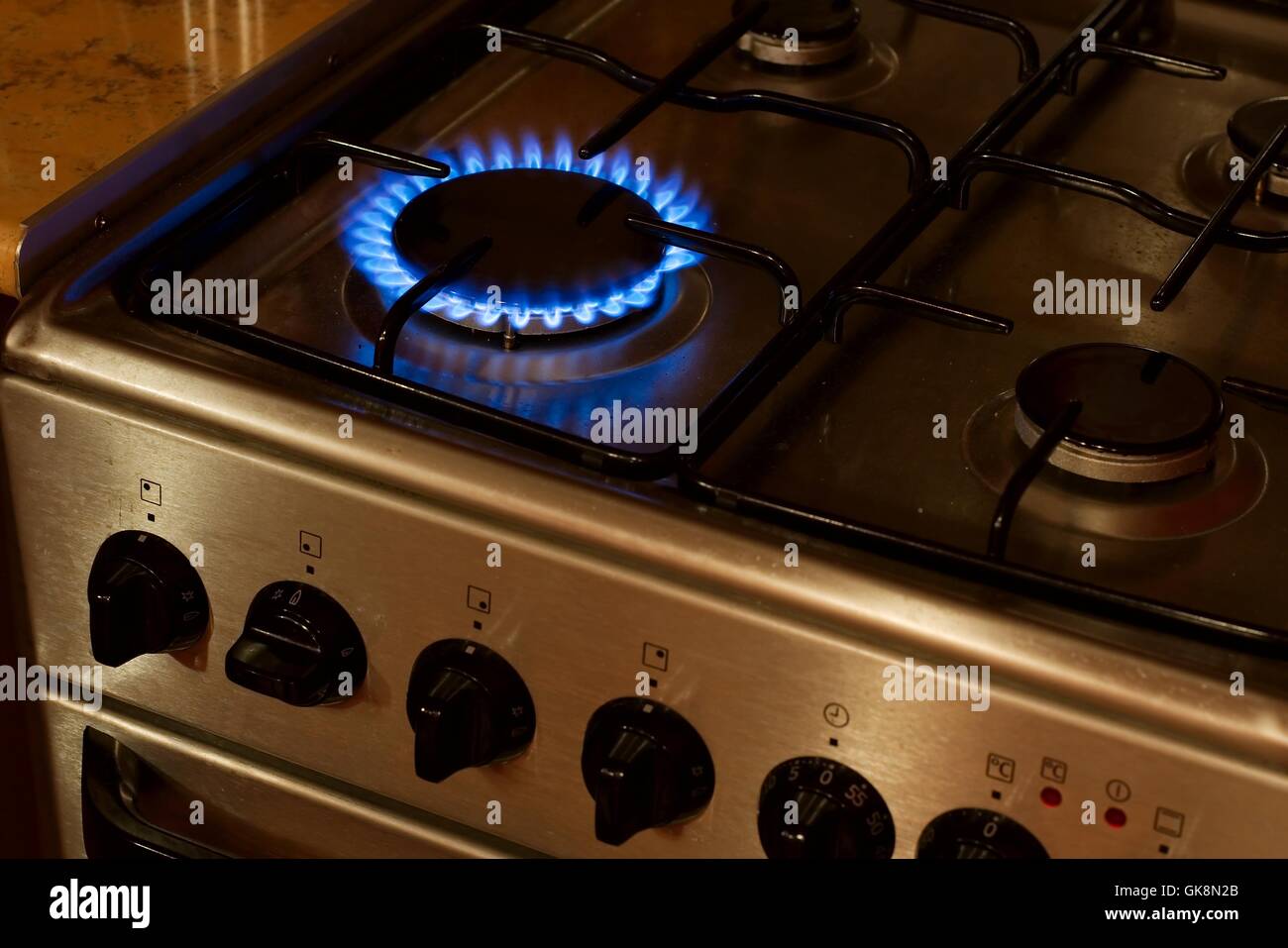 blue hot energy Stock Photo