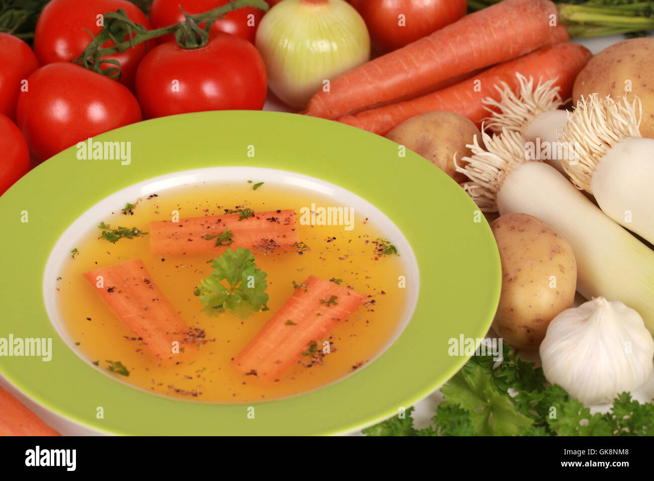 ingredients for vegetable broth Stock Photo Alamy