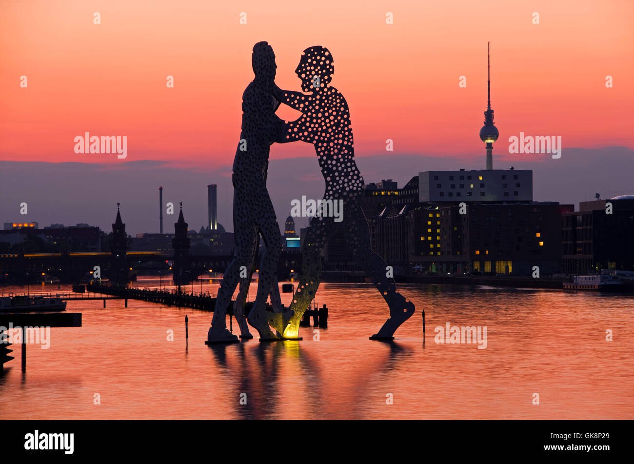 molecule men skyline berlin Stock Photo