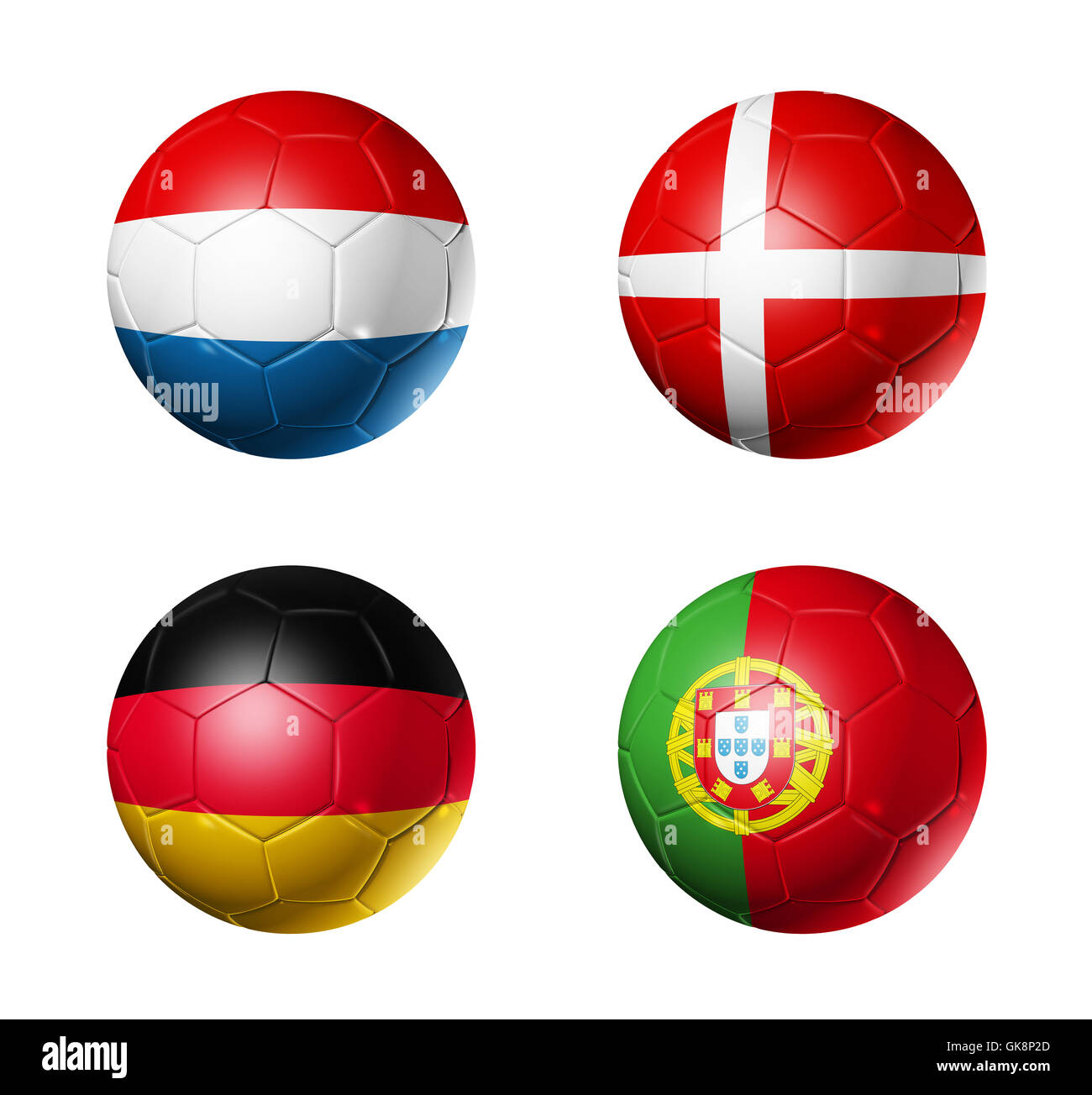 ball euro flag Stock Photo