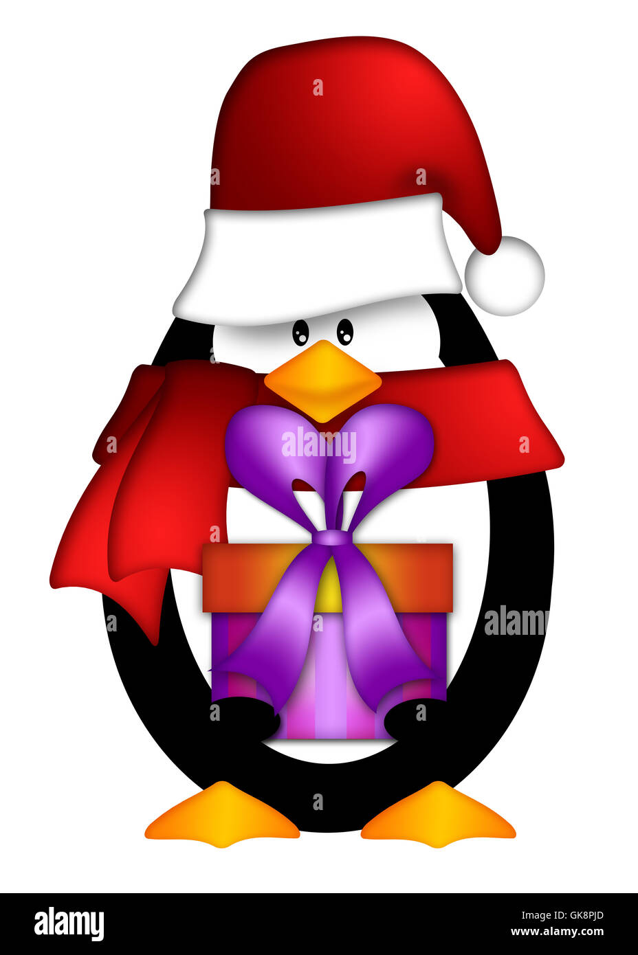 Cartoon Penguin Wearing A Sweater And A Santa Hat Stock Illustration -  Download Image Now - Animal, Animal Wildlife, Bird - iStock