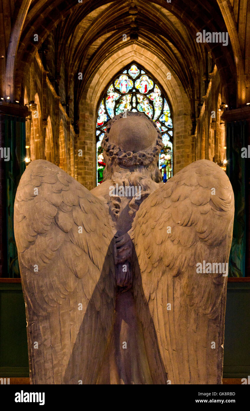 angel prayer Stock Photo