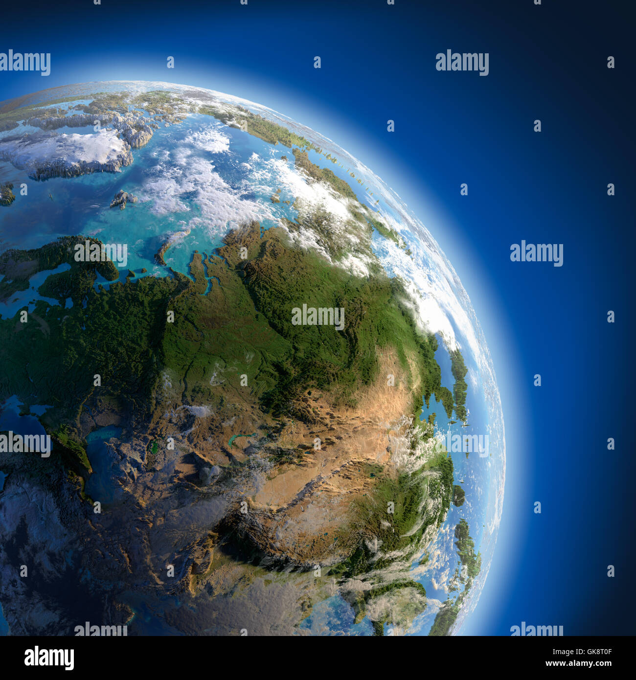 atmosphere relief globe Stock Photo Alamy