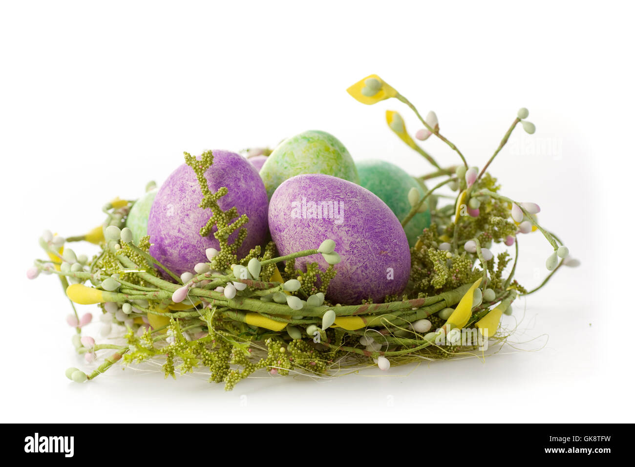 Coloured easter eggs in Cut Out Stock Images Pictures Alamy