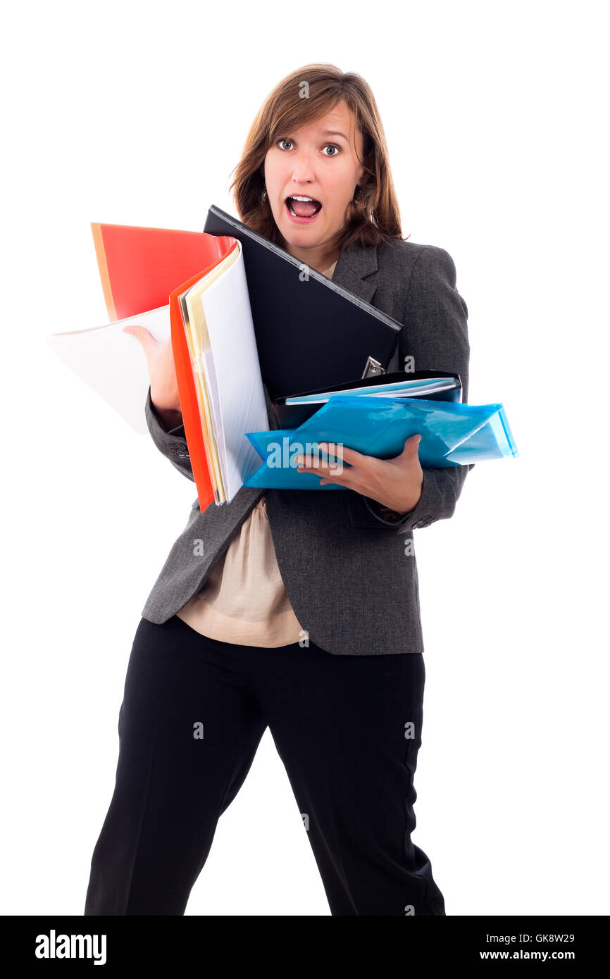 woman deadline respite Stock Photo