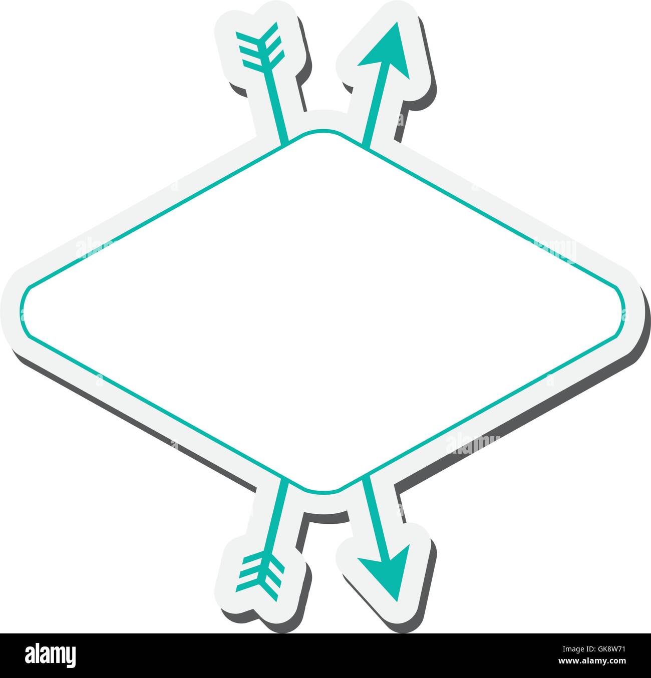 label frame arrow vintage design Stock Vector Image & Art - Alamy