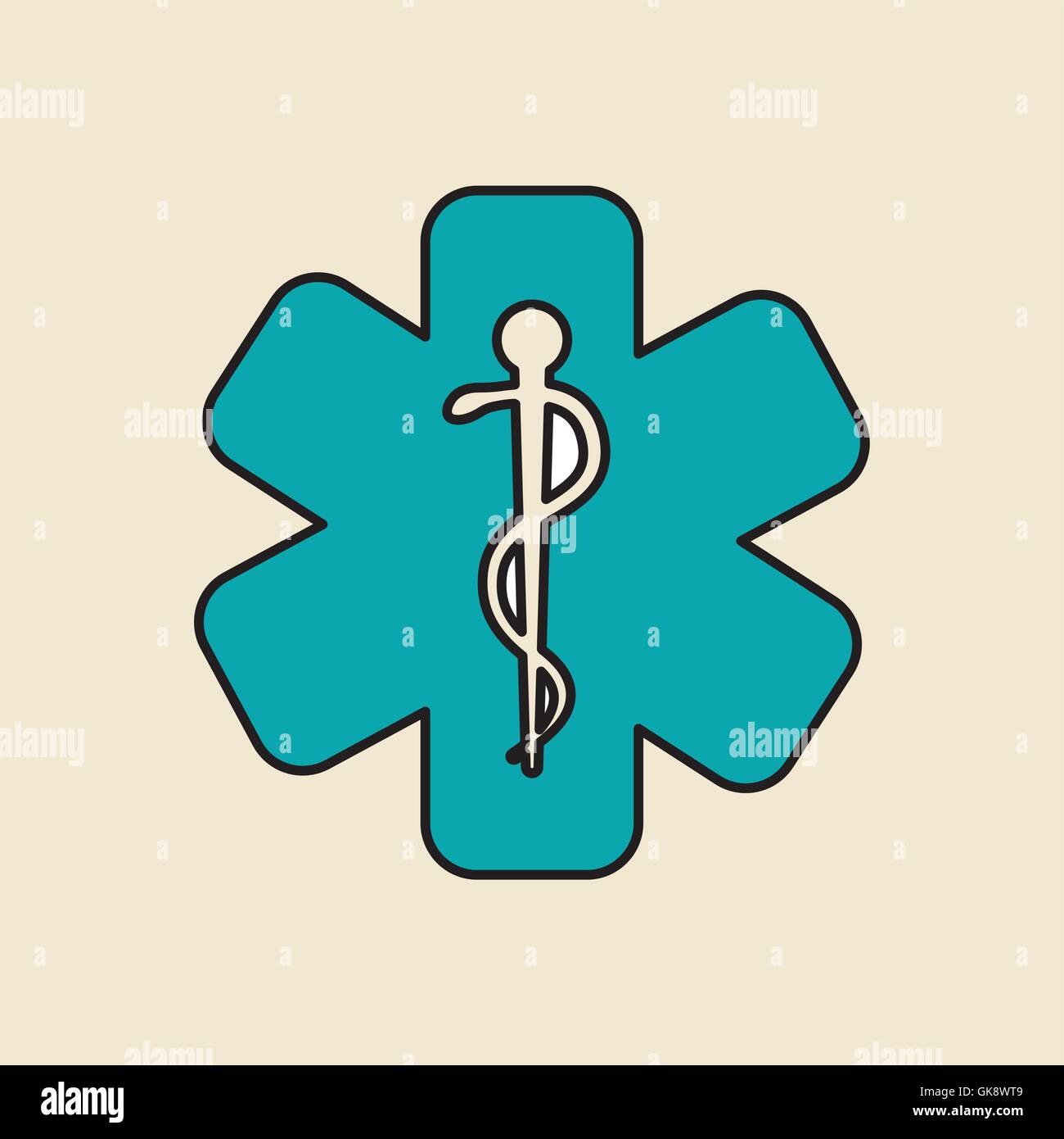 caduceus icon design , vector illustration, vector illustration Stock ...