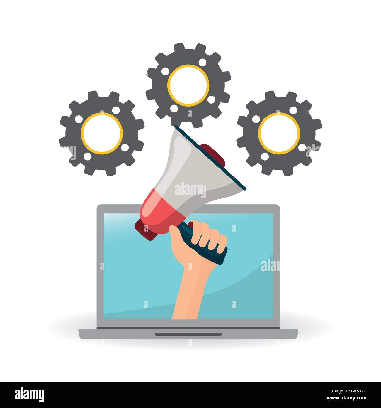 Megaphone vector illustration , vector icon Stock Vector Image & Art ...