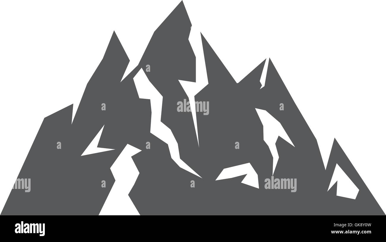 Ice Mountain isolated icon Stock Vector Image & Art - Alamy