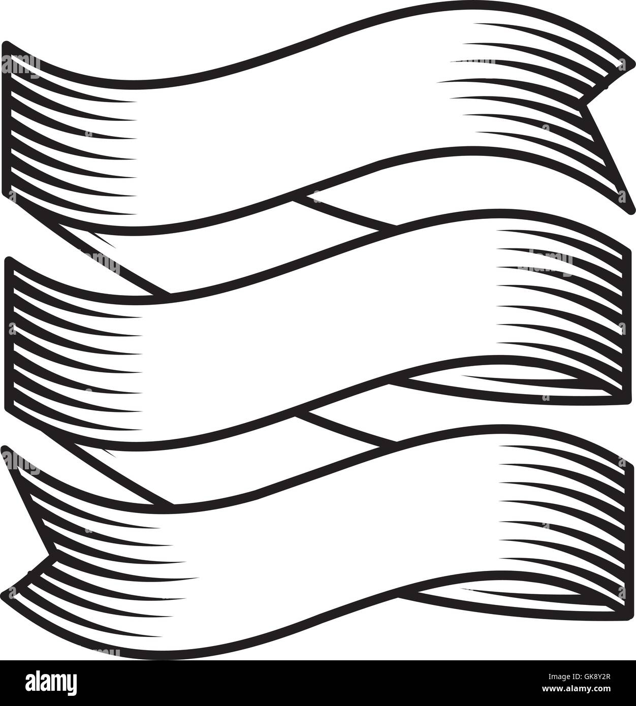 ribbon drawing tattoo style isolated icon Stock Vector Image & Art Alamy