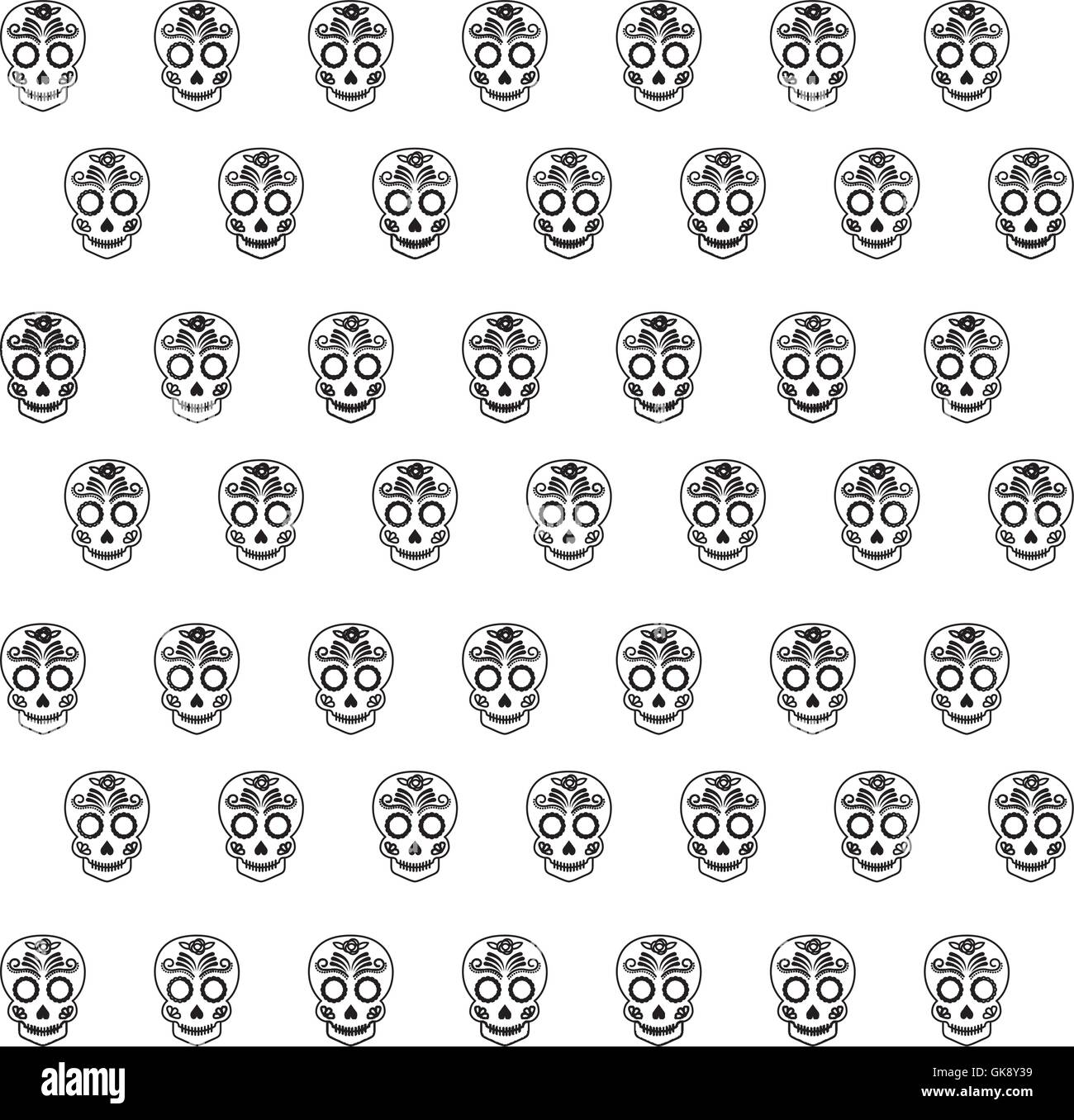 skull drawing tattoo style isolated icon Stock Vector Image & Art - Alamy