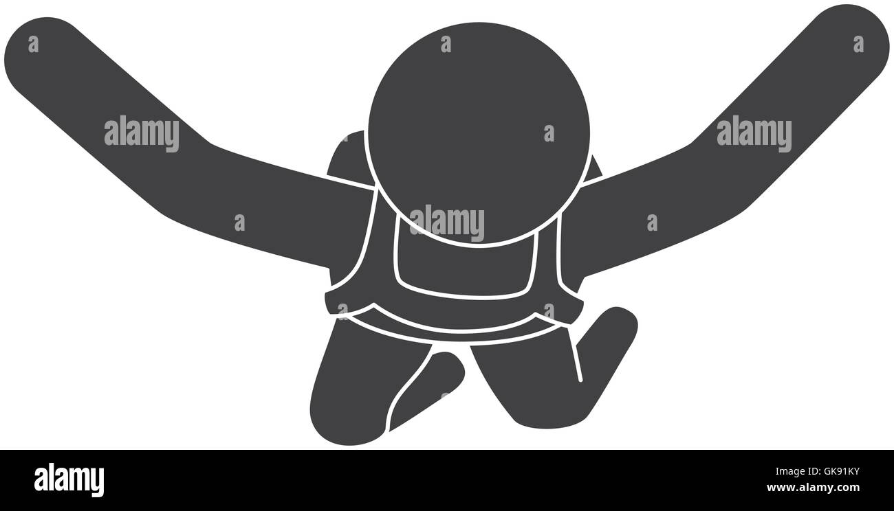 parachute sky air man Stock Vector Image & Art - Alamy