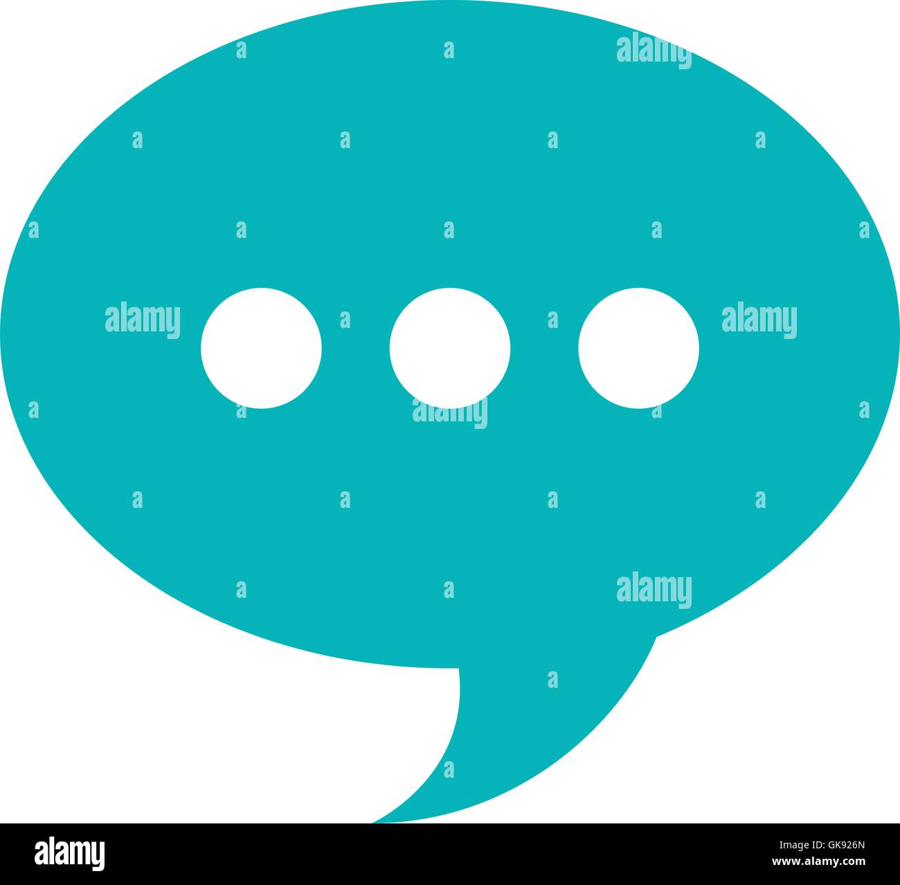 speech bubble social media isolated icon Stock Vector Image & Art - Alamy