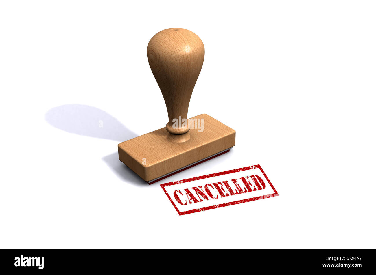 Cancelled Stamp Stock Photo