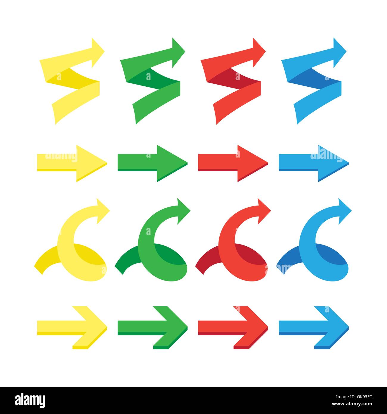 Isolated arrows set, undo and previous buttons. Vector Stock Vector ...