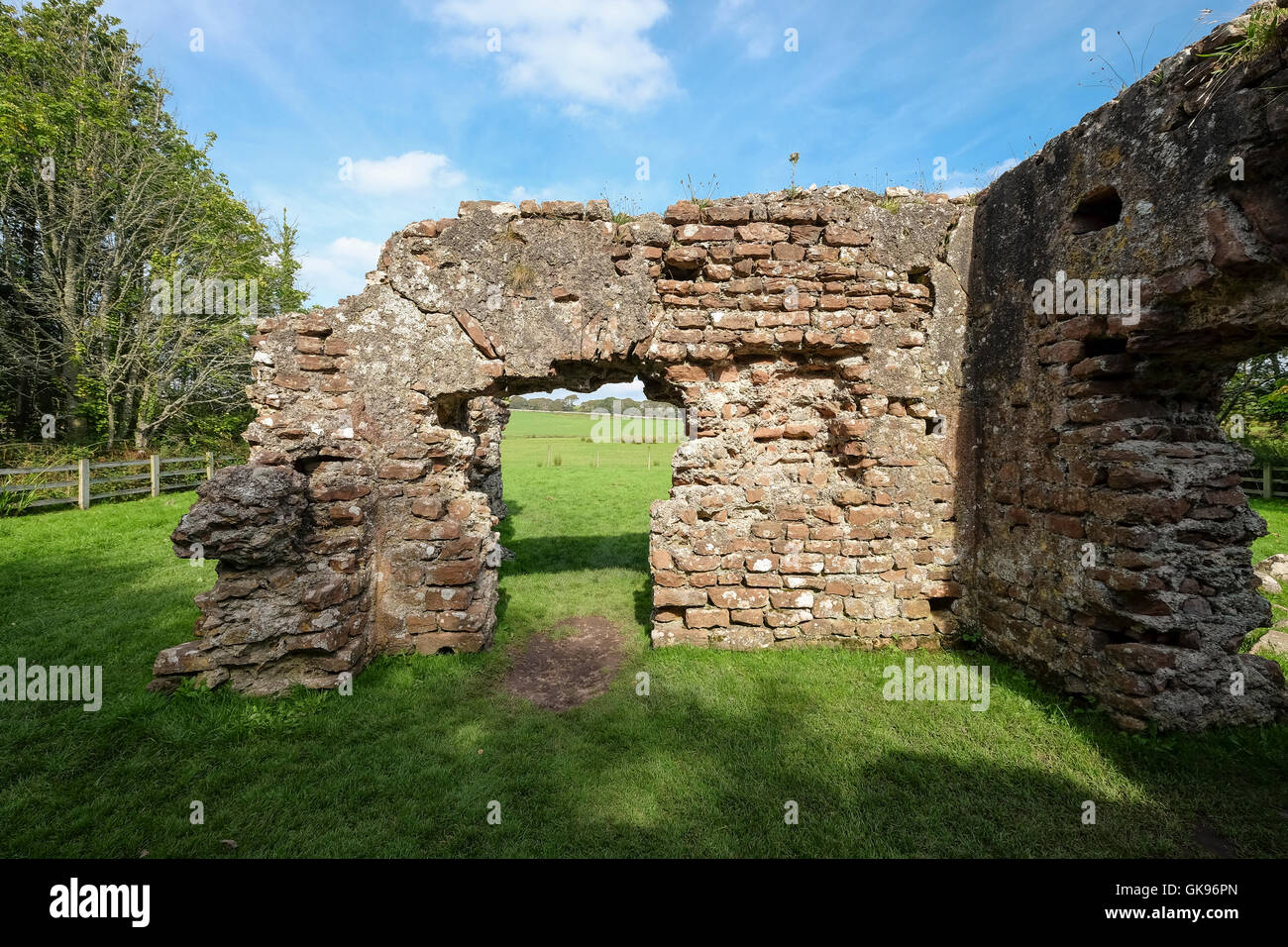 Ancient remains of Roman Bath house at Ravenglass Stock Photo - Alamy