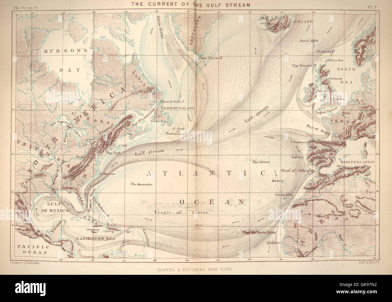The Gulf Stream current plays a vital role in the oceanic circulation ...