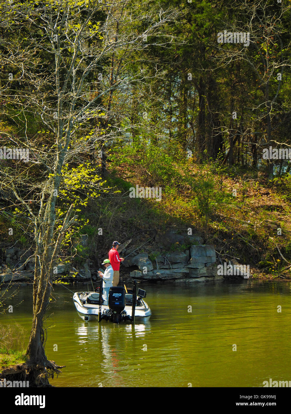 Fishing in Devils Elbow, Lake Barkley, Land Between The Lakes National