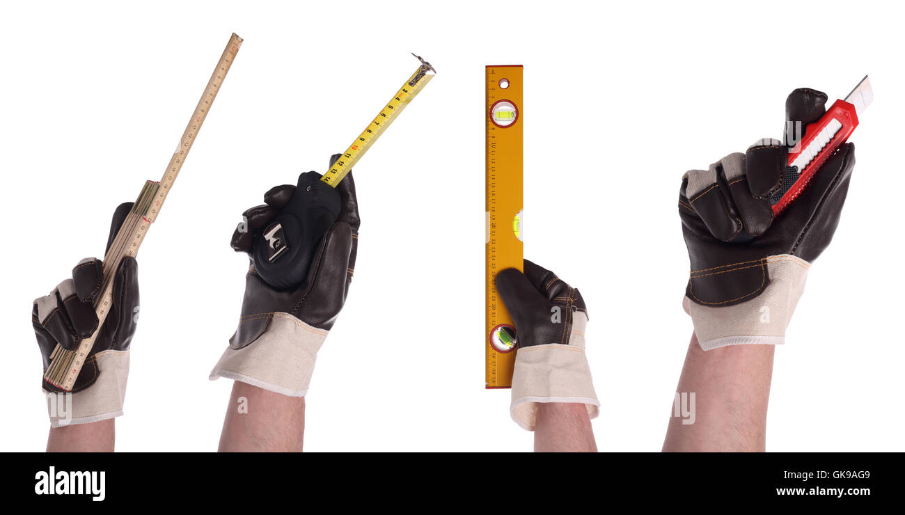 hand tool glove Stock Photo