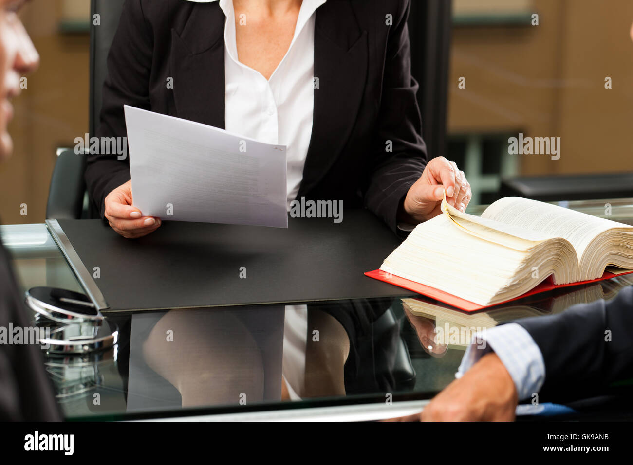 office mandant notary Stock Photo Alamy