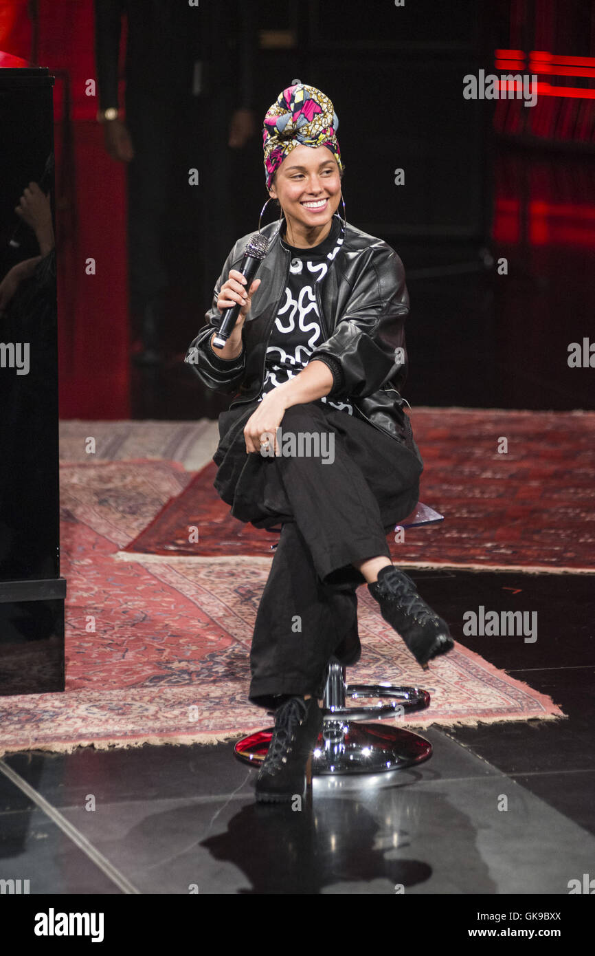 Alicia Keys appears on Italian TV show 'Che tempo che fa'  Where: Milan, Italy When: 23 May 2016 Credit: IPA/WENN.com  **Only available for publication in UK, USA, Germany, Austria, Switzerland** Stock Photo