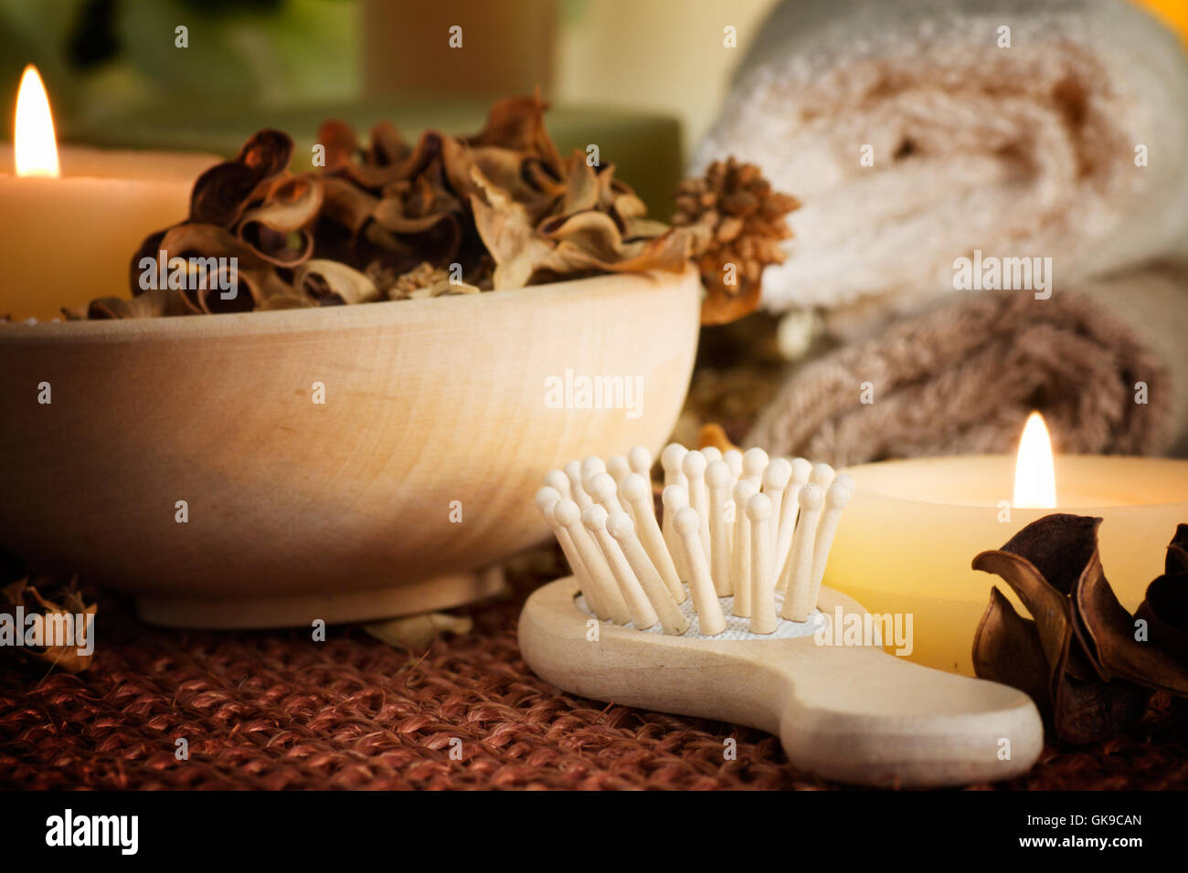 flower plant towel Stock Photo Alamy