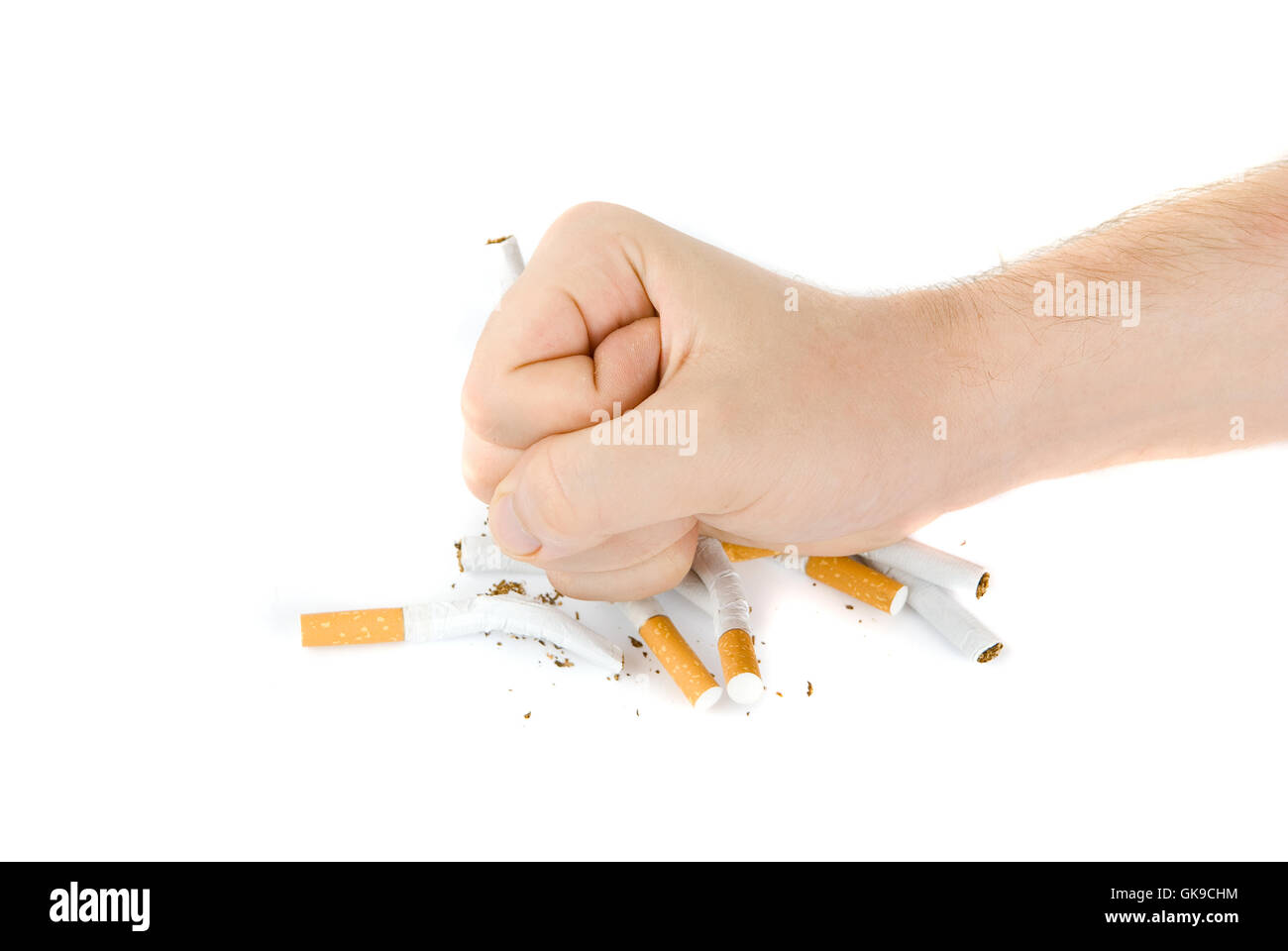 cigarette gesture danger Stock Photo