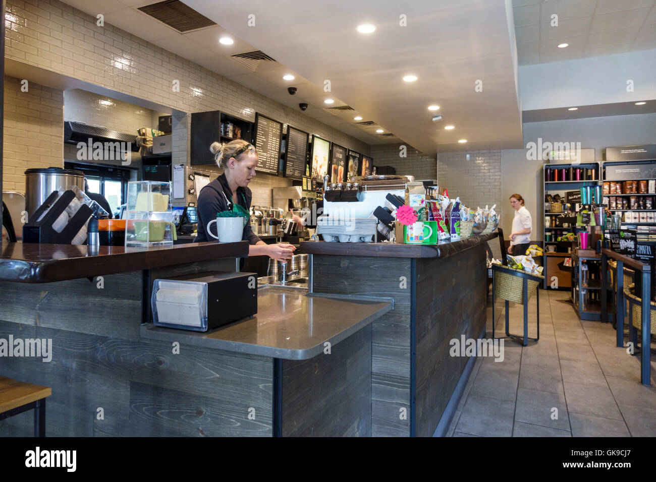 Girl with starbucks hires stock photography and images Alamy