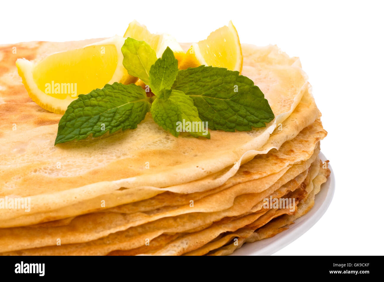 mint pancakes pancake Stock Photo - Alamy