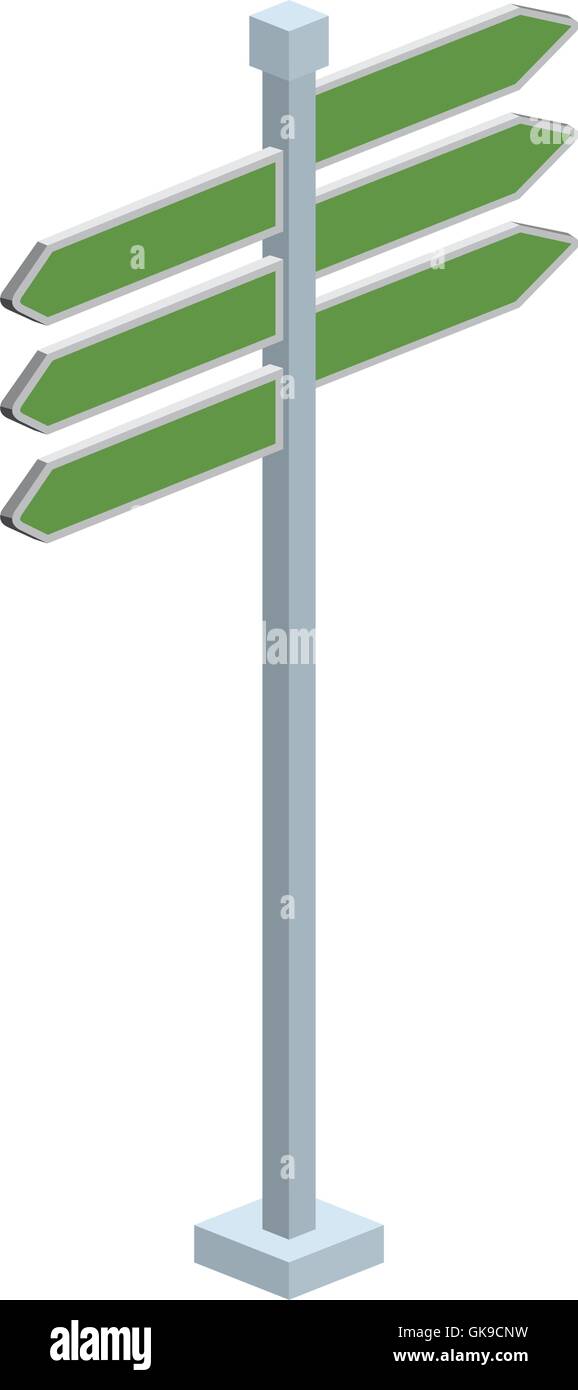 traffic signal with arrow isometric icon Stock Vector Image & Art - Alamy