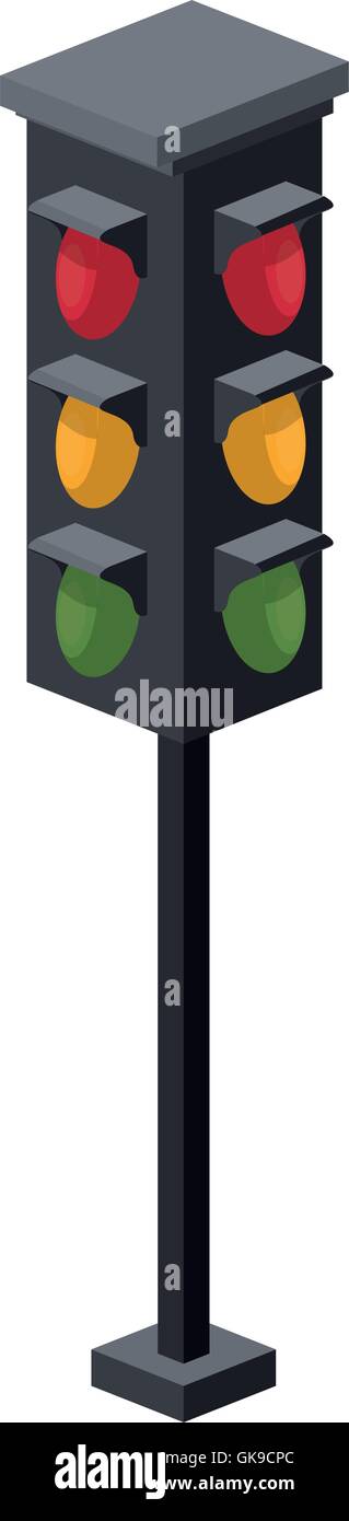 traffic light isometric icon Stock Vector Image & Art - Alamy