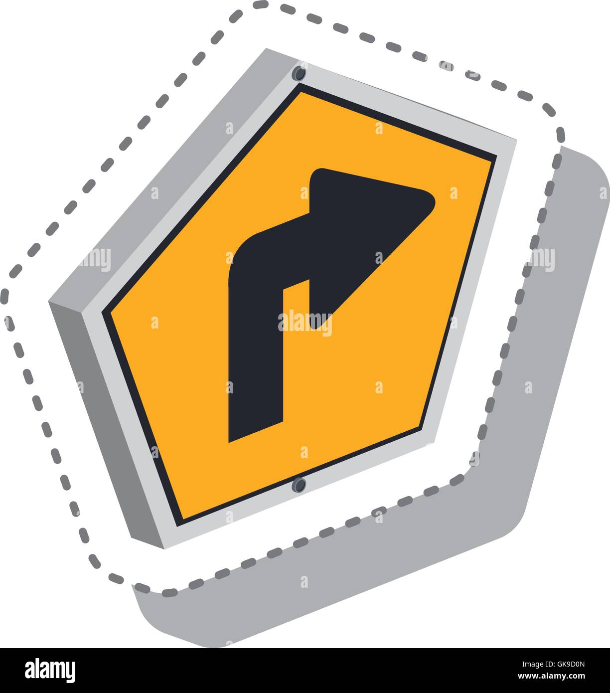 traffic signal with arrow isometric icon Stock Vector Image & Art - Alamy