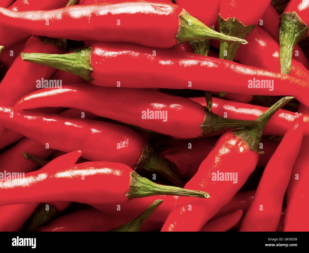 hot spicy chilli Stock Photo
