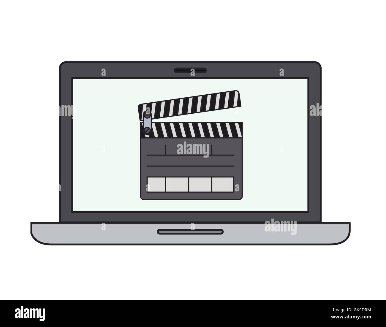laptop computer isolated icon Stock Vector Image & Art - Alamy