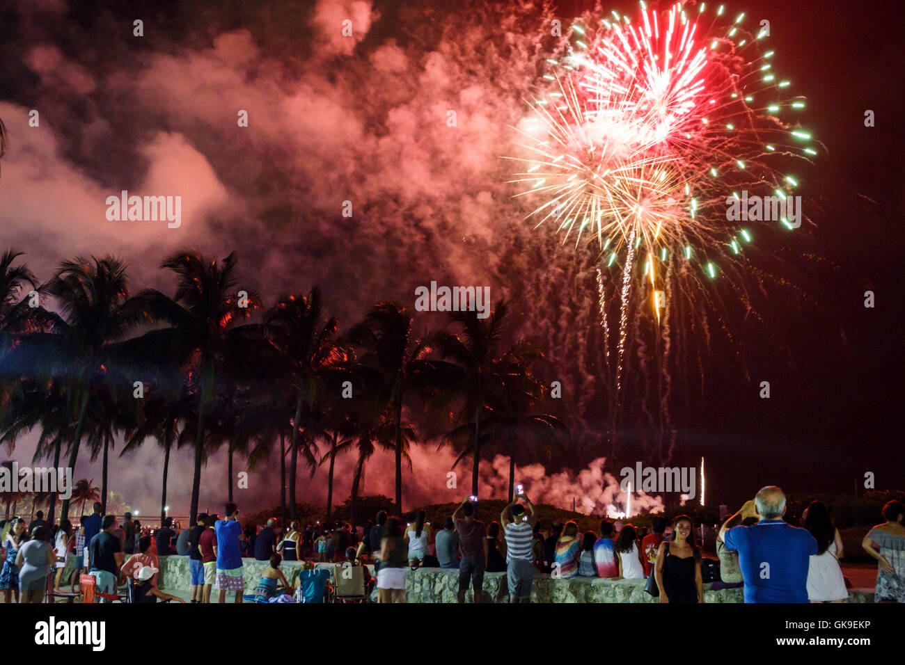 Miami Beach Florida,South Beach,Lummus Park,Fourth of July,Independence