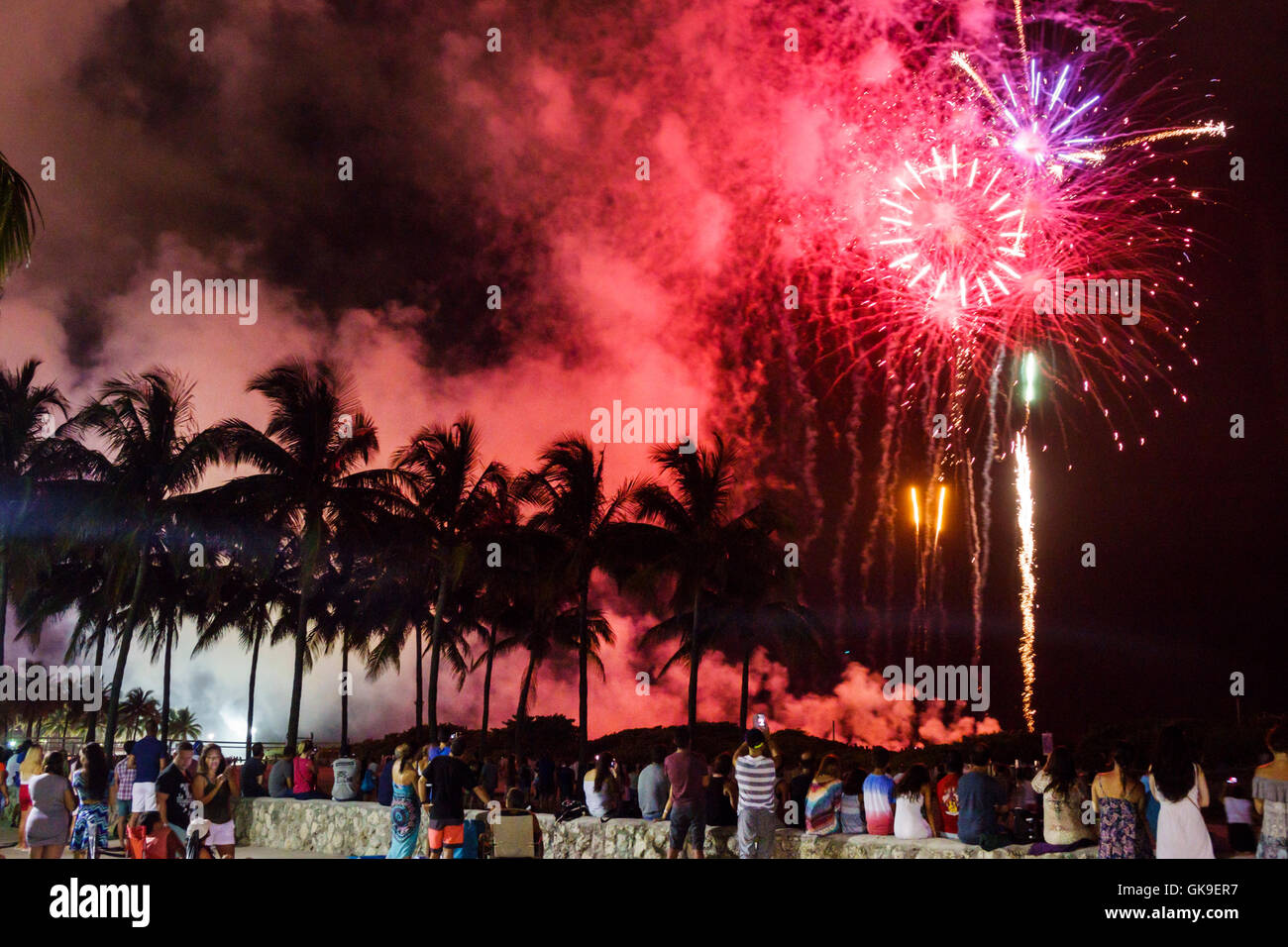 Miami Beach Florida,South Beach,Lummus Park,Fourth of July,Independence