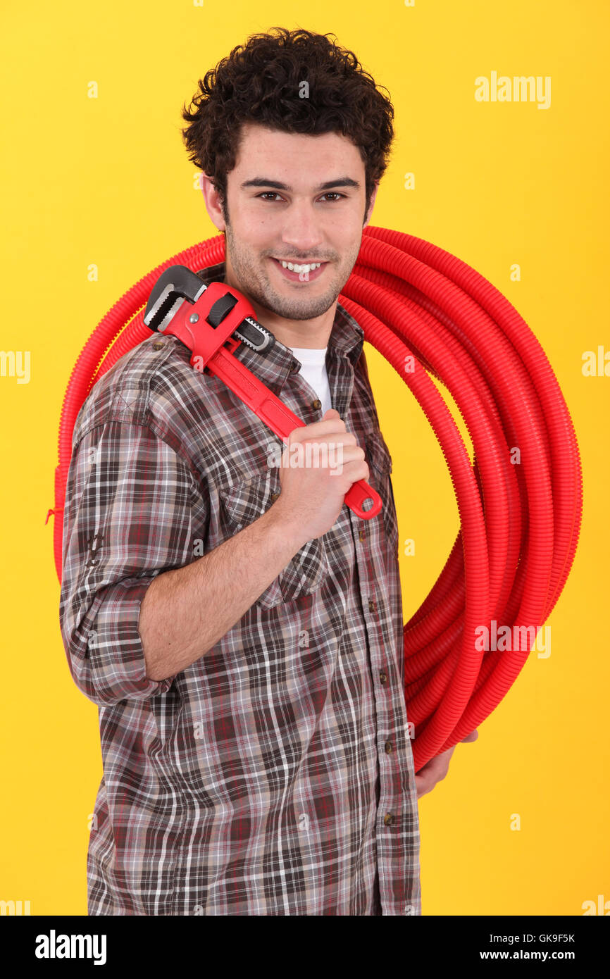 equipment fix engineer Stock Photo Alamy