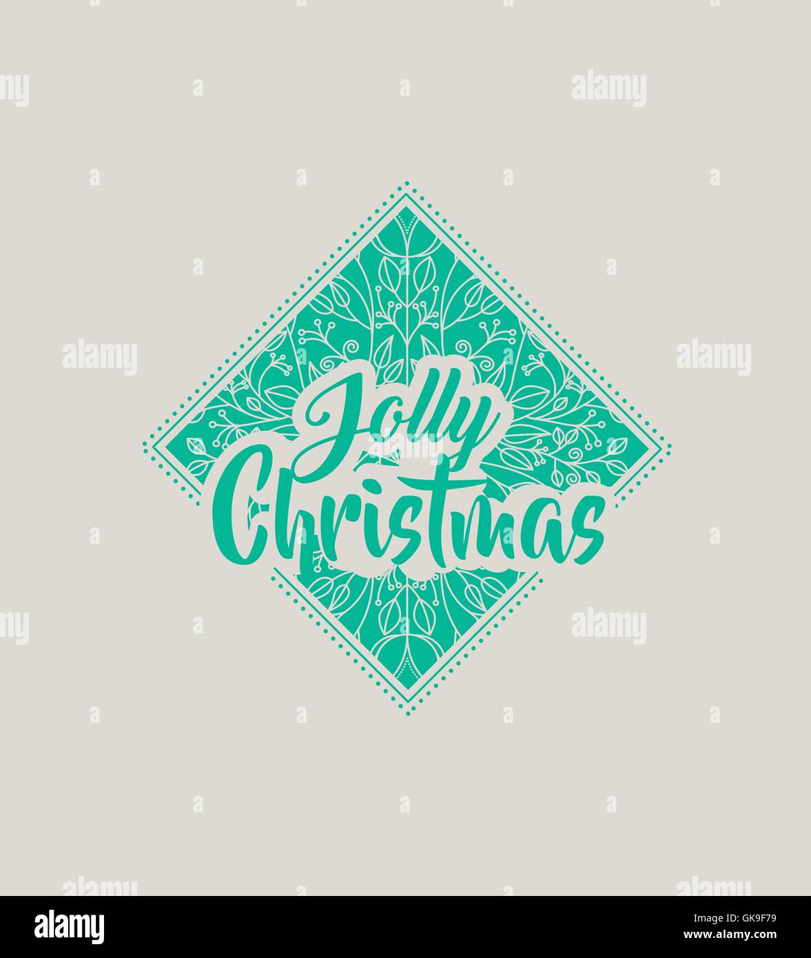 christmas vintage frame icon Stock Vector Image & Art - Alamy