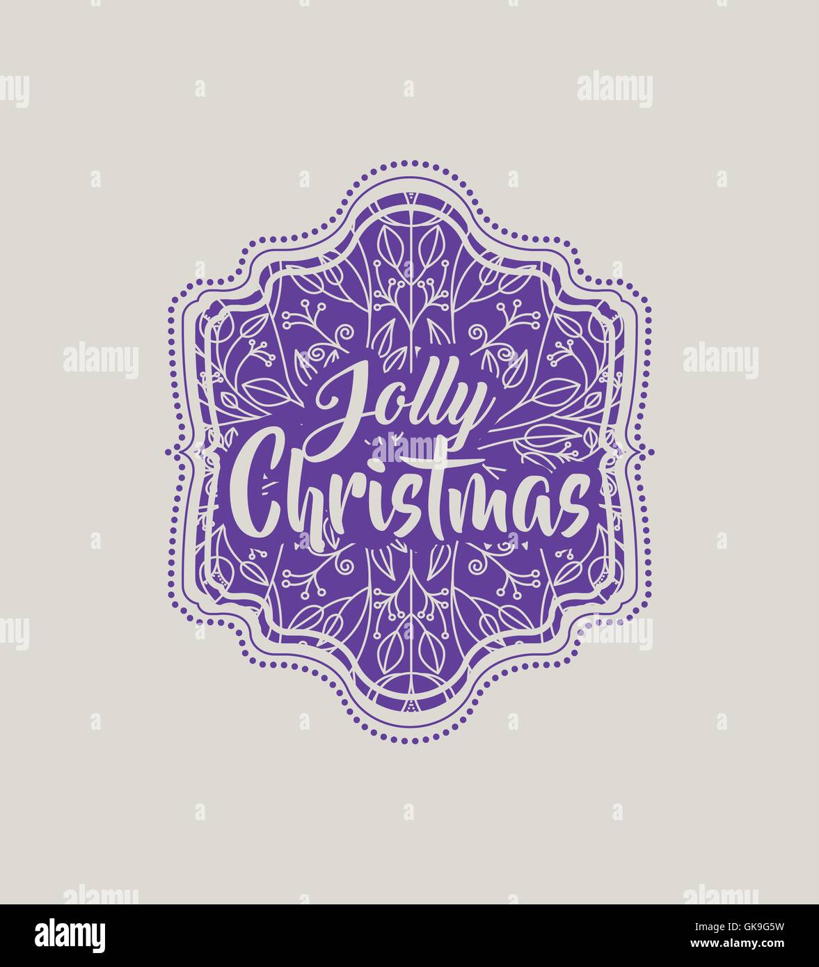 christmas vintage frame icon Stock Vector Image & Art - Alamy