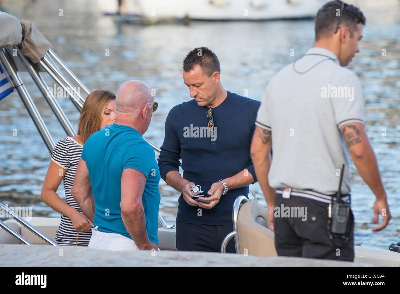 Chelsea footballer John Terry, wife Toni Terry and Terry's parents Alan and Sue Poole take a tour of Dubrovnik on holiday  Featuring: John Terry, Toni Terry, Alan Poole, Sue Poole Where: Dubrovnik, Croatia When: 14 Jun 2016 Credit: WENN.com  **Only availa Stock Photo