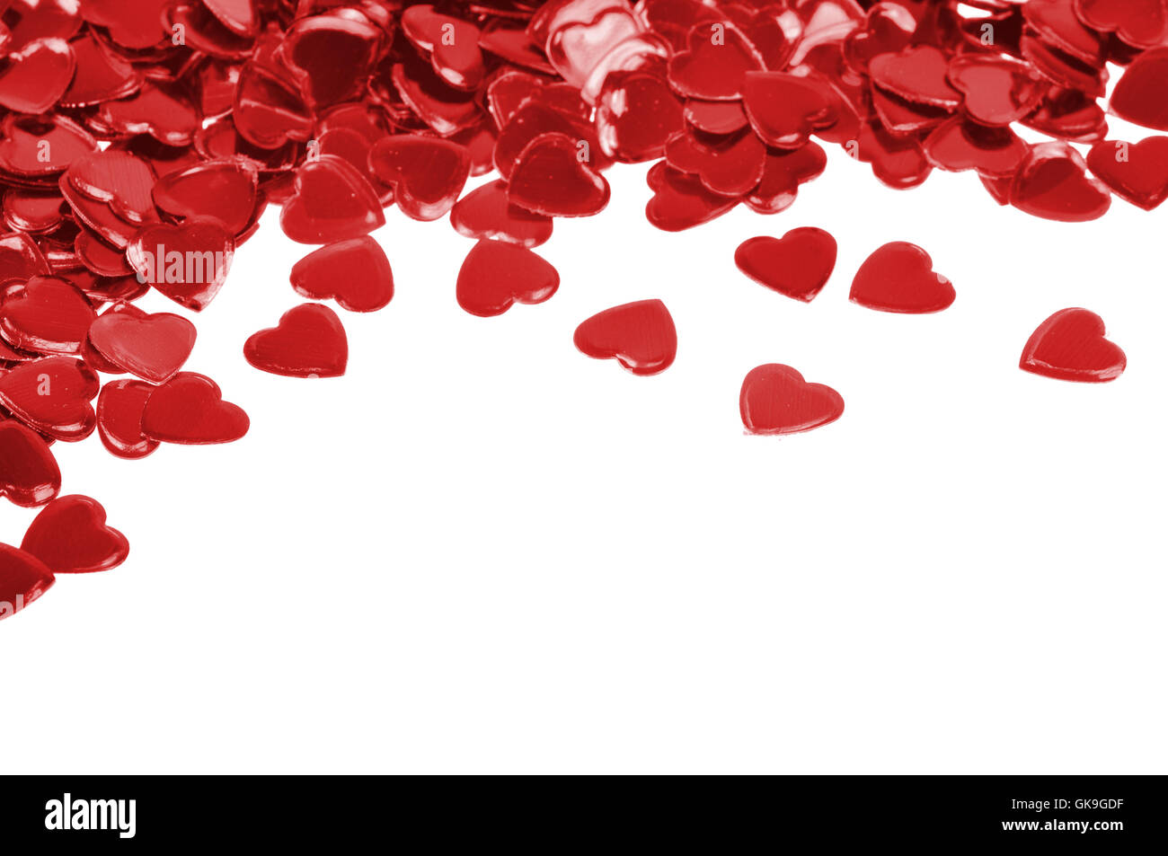 hearts confetti love Stock Photo