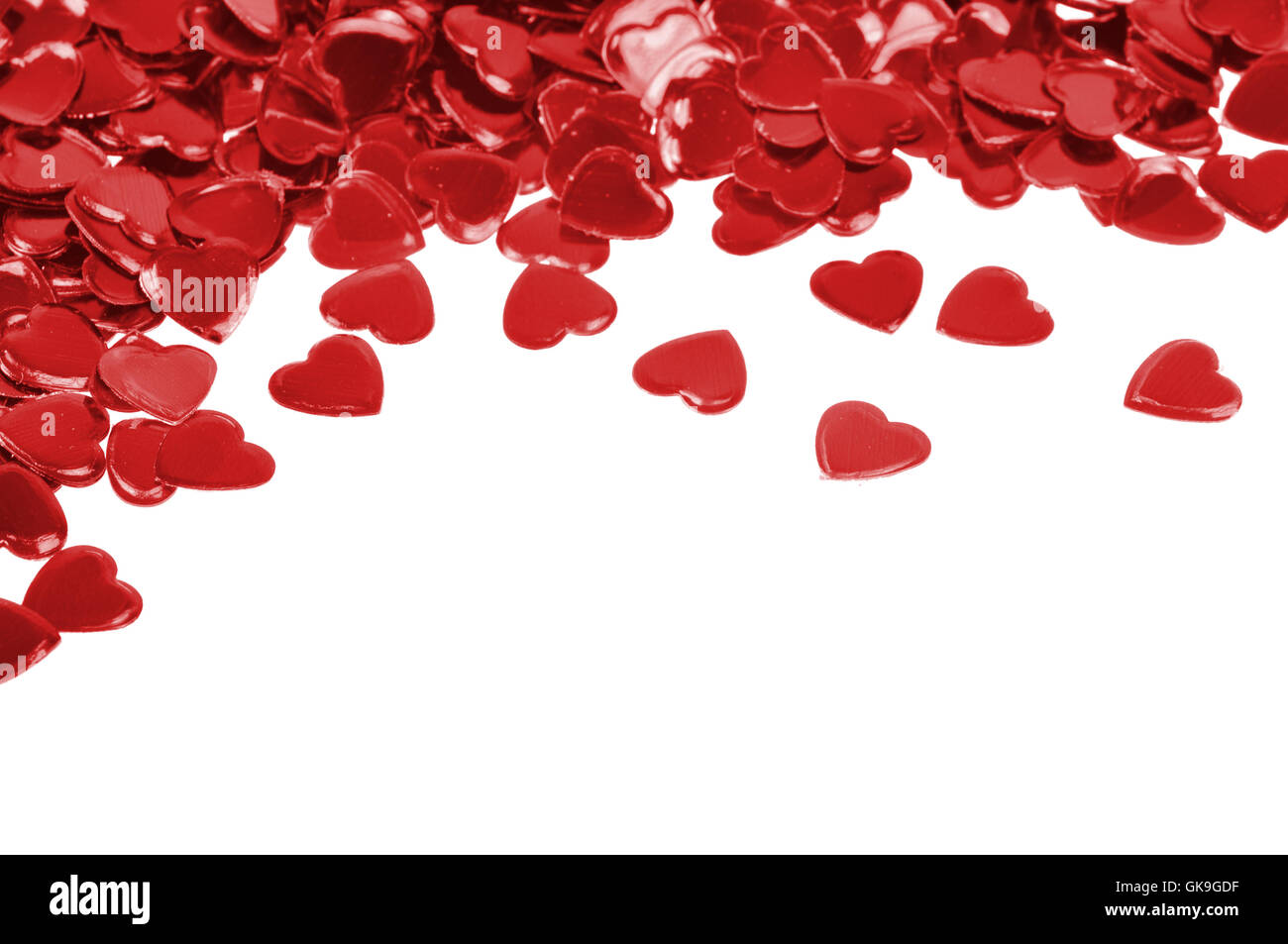 hearts confetti love Stock Photo Alamy