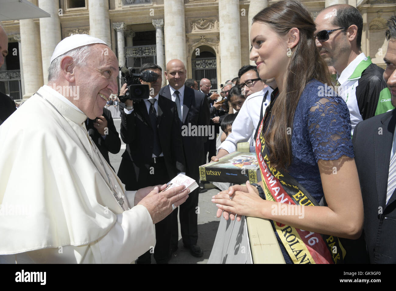 A general audience with Pope Francis in St. Peter's Square Featuring