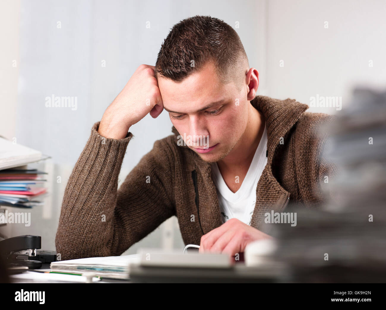 telephone phone office Stock Photo