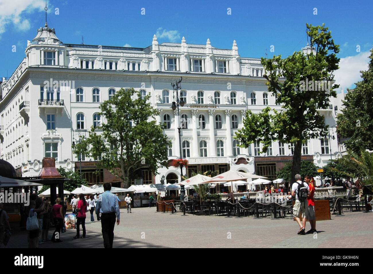 cafe gerbeaud in budapest Stock Photo
