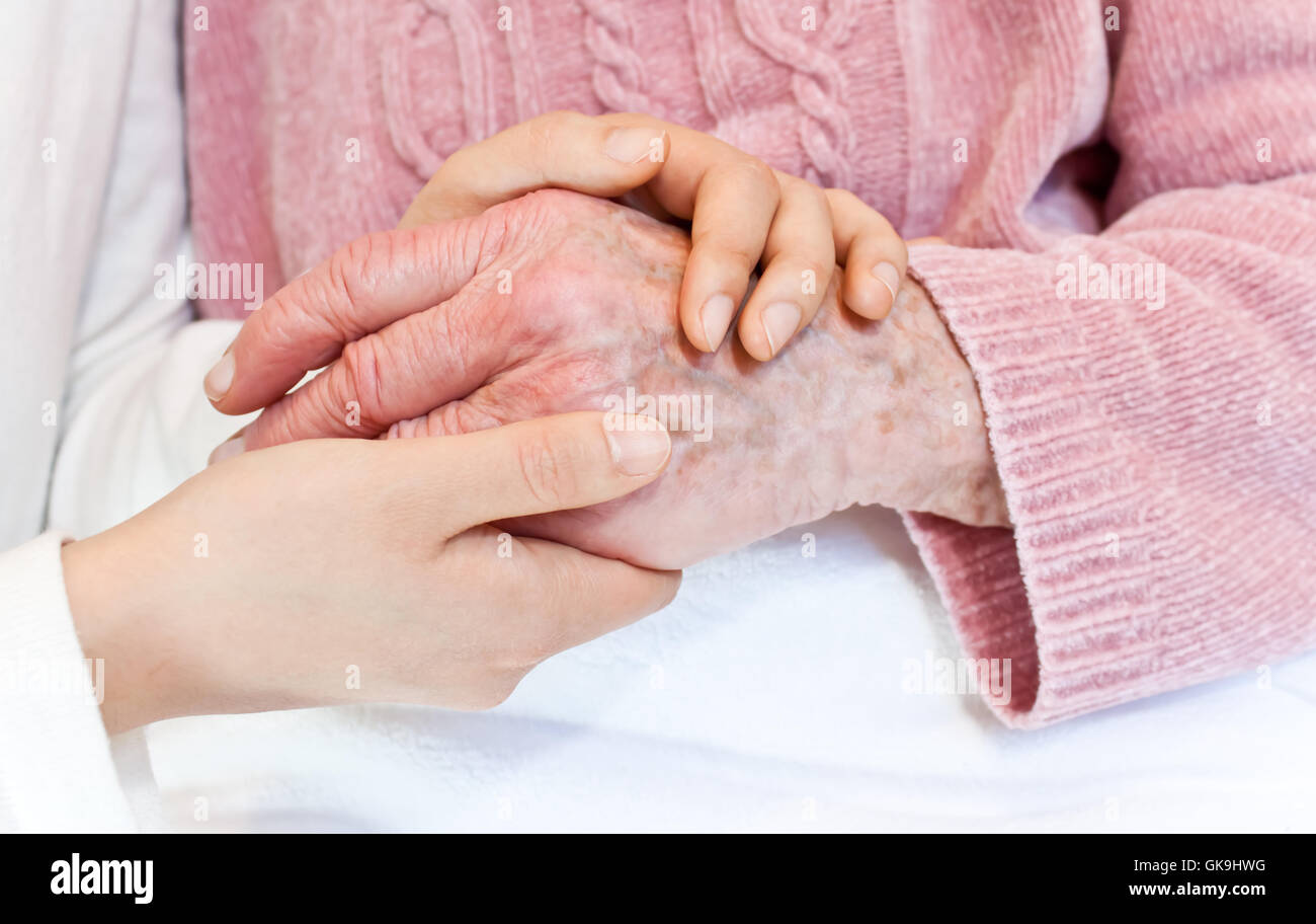 hand hands care Stock Photo - Alamy