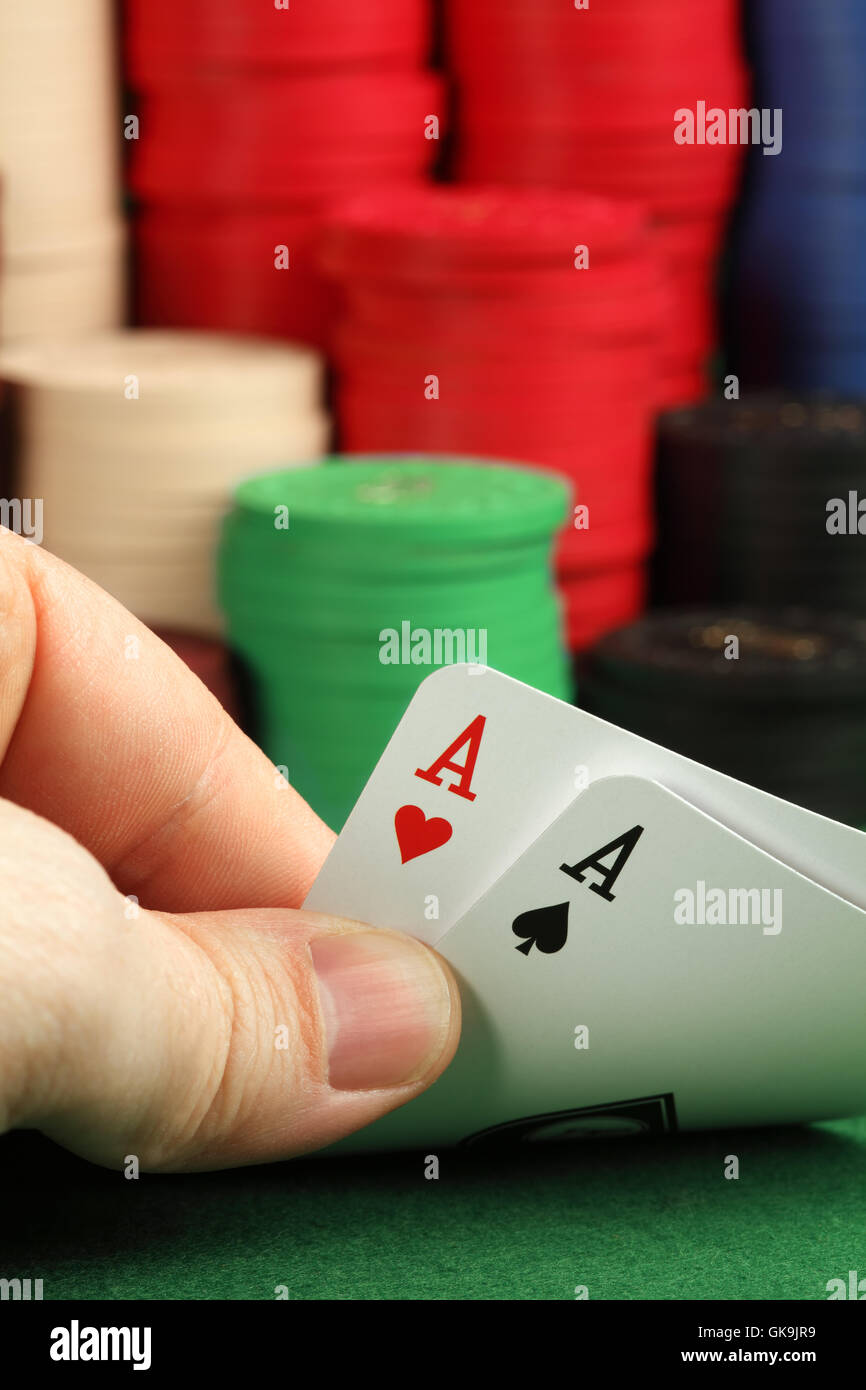 casino game of chance gambling Stock Photo